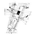 Handle Assembly Diagram and Parts List for 38052 5000001-5999999 - 1985 Toro Snow Blower