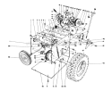 Traction Assembly Diagram and Parts List for 38052 6000001-6999999 - 1986 Toro Snow Blower