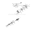 Starter Motor Diagram and Parts List for 38052 7000001-7999999 - 1987 Toro Snow Blower
