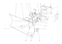Grader Blade Assembly Diagram and Parts List for 38052 7000001-7999999 - 1987 Toro Snow Blower