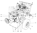 Traction Assembly Diagram and Parts List for 38054 0000001-0999999 - 1990 Toro Snow Blower