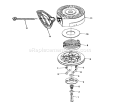 Rewind Starter Diagram and Parts List for 38052 4900001-4999999 - 1994 Toro Snow Blower