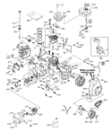 Engine Diagram and Parts List for 38054 5900001-5999999 - 1995 Toro Snow Blower