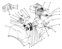 Engine Diagram and Parts List for 38052 69000001-69999999 - 1996 Toro Snow Blower