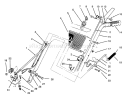 Handle Assembly Left Side Diagram and Parts List for 38052 69000001-69999999 - 1996 Toro Snow Blower