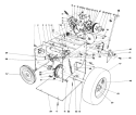 Traction Assembly Diagram and Parts List for 38056C 8000001-8999999 - 1988 Toro Snow Blower