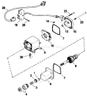Starter Motor Kit Diagram and Parts List for 38056 0000001-0999999 - 1990 Toro Snow Blower