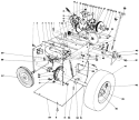 Traction Assembly Diagram and Parts List for 38056 0000001-0999999 - 1990 Toro Snow Blower