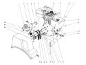 Engine Assembly Diagram and Parts List for 38056 1000001-1999999 - 1991 Toro Snow Blower