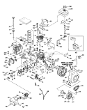 Engine Diagram and Parts List for 38056 1000001-1999999 - 1991 Toro Snow Blower