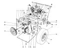 Traction Assembly Diagram and Parts List for 38056 1000001-1999999 - 1991 Toro Snow Blower