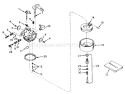 Carburetor Diagram and Parts List for 38056 6000001-6999999 - 1986 Toro Snow Blower