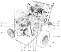 Traction Assembly Diagram and Parts List for 38056 8000001-8999999 - 1988 Toro Snow Blower