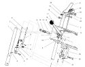 Handle Assembly Right Side Diagram and Parts List for 38062 7900001-7999999 - 1997 Toro Snow Blower