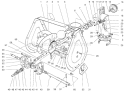 Part Location Diagram of 37-6961 Toro 24" Gear Case Assembly