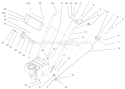 Handle Assembly Diagram and Parts List for 38063 220000001-220999999 - 2002 Toro Snow Blower