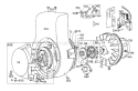 Rewind Starter Diagram and Parts List for 38060 8000001-8999999 - 1978 Toro Snow Blower