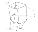 Snow Cab Assembly Diagram and Parts List for 38060 8000001-8999999 - 1978 Toro Snow Blower
