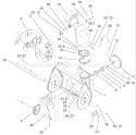 Page A Diagram and Parts List for 38078 220000001-220999999 - 2002 Toro Snow Blower