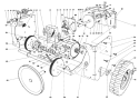 Traction Assembly Diagram and Parts List for 38080 0000001-0999999 - 1980 Toro Snow Blower