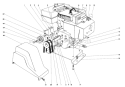 Engine Assembly Diagram and Parts List for 38080 0000001-0999999 - 1980 Toro Snow Blower