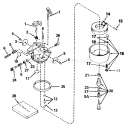 Carburetor Diagram and Parts List for 38080 1000001-1999999 - 1991 Toro Snow Blower