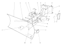 Grader Blade Assembly Diagram and Parts List for 38080 5000001-5999999 - 1985 Toro Snow Blower
