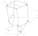 Snow Cab Assembly Diagram and Parts List for 38080 8000001-8999999 - 1988 Toro Snow Blower