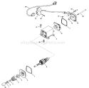 Electric Starter Diagram and Parts List for 38080 8000001-8999999 - 1988 Toro Snow Blower