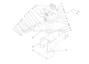 Engine And Frame Assembly Diagram and Parts List for 38083 8900001-8999999 - 1998 Toro Snow Blower