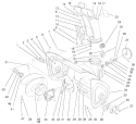Auger And Housing Assembly Diagram and Parts List for 38084 9900001-9999999 - 1999 Toro Snow Blower