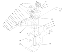 Engine And Frame Assembly Diagram and Parts List for 38084 9900001-9999999 - 1999 Toro Snow Blower