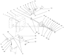 Upper Traction Assembly Diagram and Parts List for 38084 9900001-9999999 - 1999 Toro Snow Blower