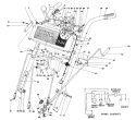 Handle Assembly Diagram and Parts List for 38085C 7000001-7999999 - 1987 Toro Snow Blower