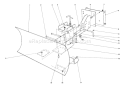 Grader Blade Assembly Diagram and Parts List for 38085 0000001-0999999 - 1980 Toro Snow Blower