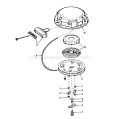 Rewind Starter Diagram and Parts List for 38085 0000001-0999999 - 1980 Toro Snow Blower