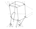 Snow Cab Assembly Diagram and Parts List for 38085 0000001-0999999 - 1980 Toro Snow Blower
