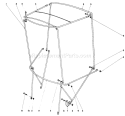 Snow Cab Assembly Diagram and Parts List for 38085 0000001-0999999 - 1990 Toro Snow Blower