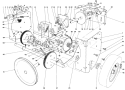 Traction Assembly Diagram and Parts List for 38085 0000001-0999999 - 1990 Toro Snow Blower
