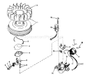 Magneto Diagram and Parts List for 38085 1000001-1999999 - 1981 Toro Snow Blower