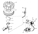Magneto Diagram and Parts List for 38085 3000001-3999999 - 1983 Toro Snow Blower
