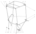 Snow Cab Assembly Diagram and Parts List for 38085 3000001-3999999 - 1983 Toro Snow Blower