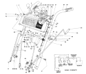 Handle Assembly Diagram and Parts List for 38085 5000001-5999999 - 1985 Toro Snow Blower