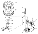 Magneto Diagram and Parts List for 38085 5000001-5999999 - 1985 Toro Snow Blower