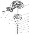 Page K Diagram and Parts List for 38086 210000001-210999999 - 2001 Toro Snow Blower
