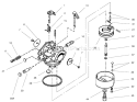 Carburetor Diagram and Parts List for 38086 210000001-210999999 - 2001 Toro Snow Blower