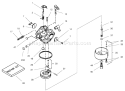 Carburetor Diagram and Parts List for 38087 200000001-200999999 - 2000 Toro Snow Blower