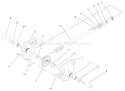 Auger Gear Case Assembly Diagram and Parts List for 38087 210000001-210999999 - 2001 Toro Snow Blower