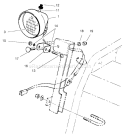 Headlamp Assembly Diagram and Parts List for 38087 210000001-210999999 - 2001 Toro Snow Blower