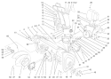 Part Location Diagram of 100-5457 Toro Auger Housing Assembly